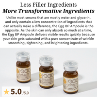 three vials of the Ovaco Egg BP Cell Ampoules with text above